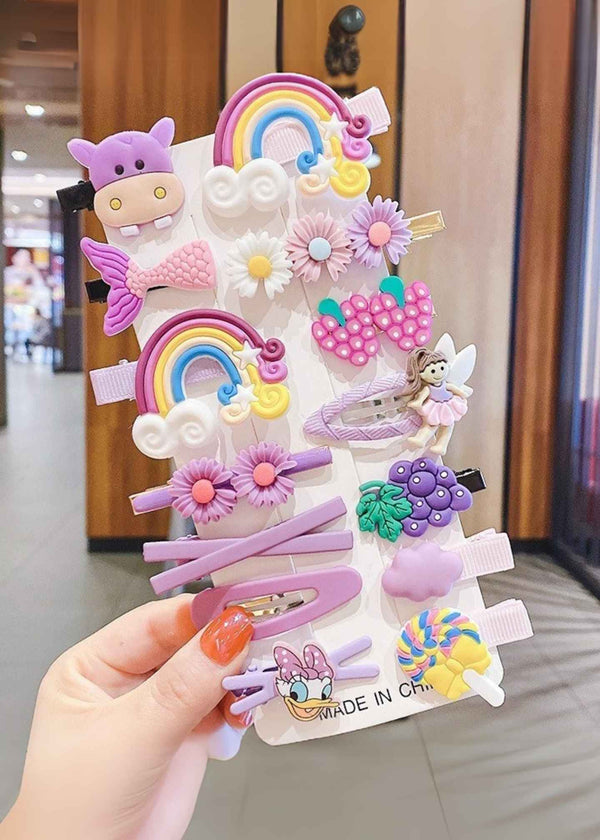 13-Purple rainbow Hair Pins-PM-HABP-43013-Pablo-Mode