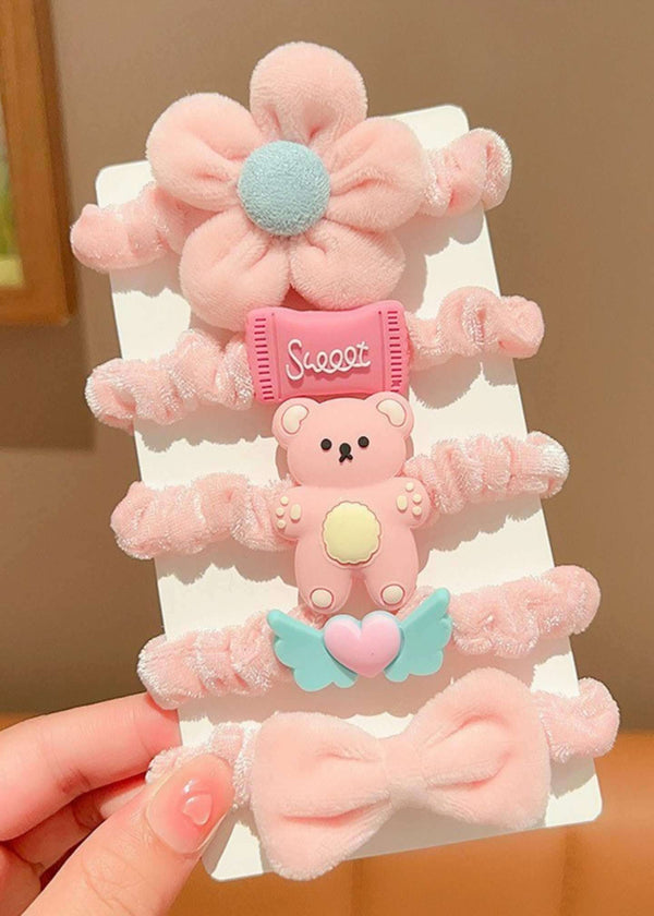 26-Pink bowknot Rubber Bands-PM-HAB-42016-Pablo-Mode