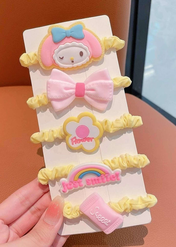 27-Yellow sweet cartoon hair ropes-PM-HAB-42017-Pablo-Mode