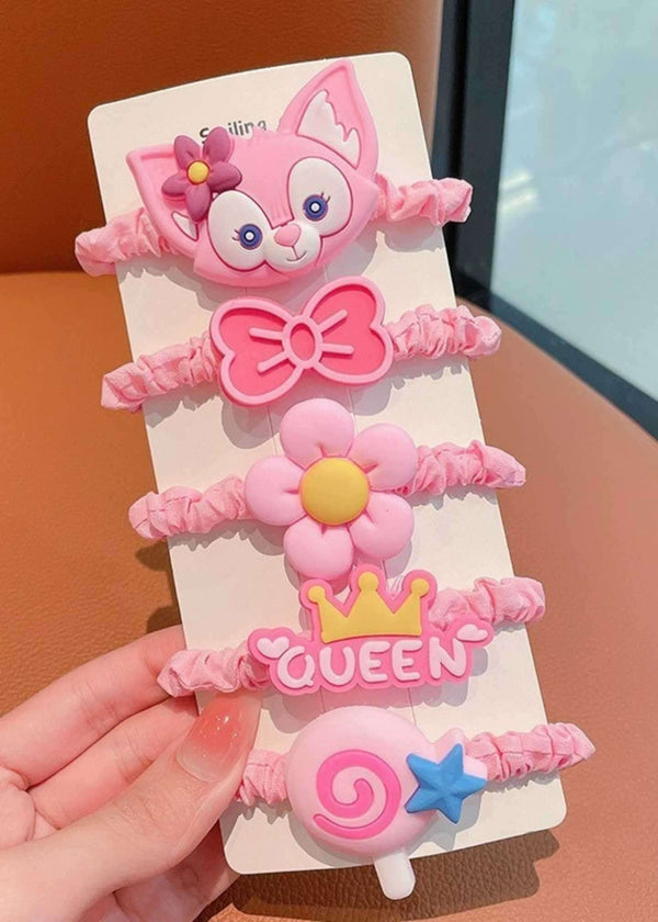 28-Pink cartoon Hair ropes-PM-HAB-42018-Pablo-Mode