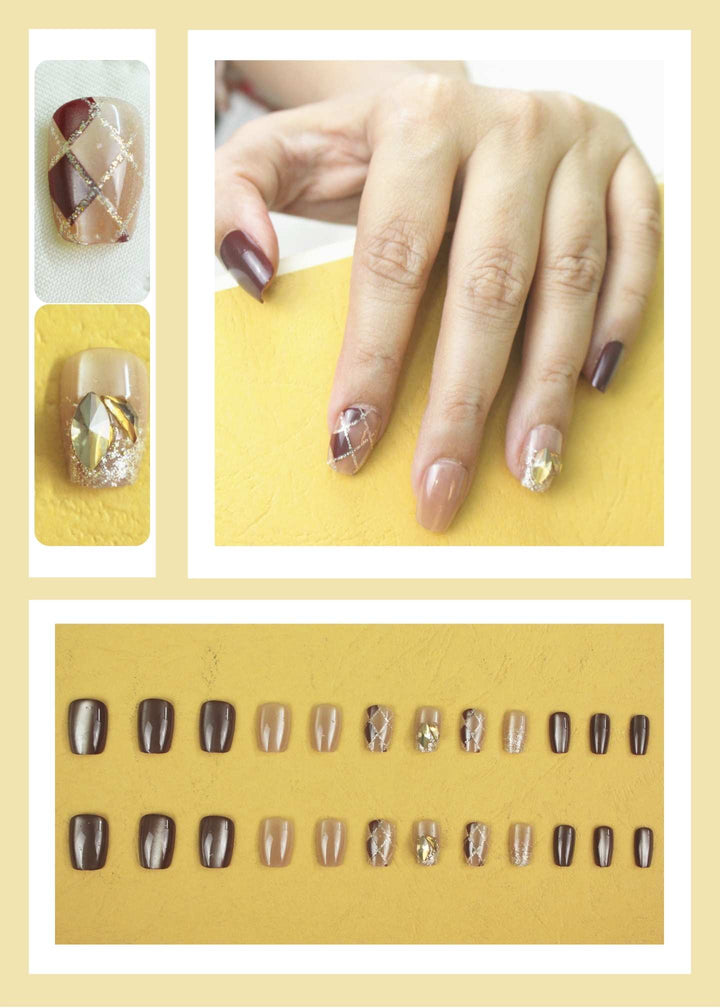 Coffee_Checkerboard_Cat-Eye_Nails_2-PM-FN-60051-Pablo-Mode