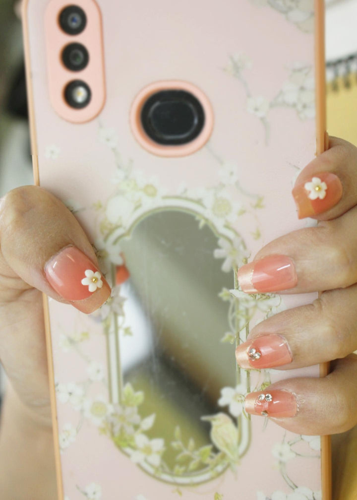 French_Peach_Floral_Short_Square_Nails_1-PM-FN-60048-Pablo-Mode