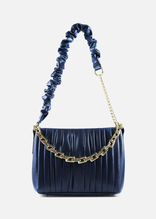 navy blue ruched shoulder bag-(1)PMBG-241103-4-NBlPgc-Pablo Mode