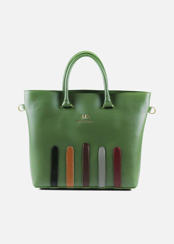 Verdance Green Multi-Stripes Tote Bag-(1)-PMBG-241101-2-GnMS-Pablo-Mode