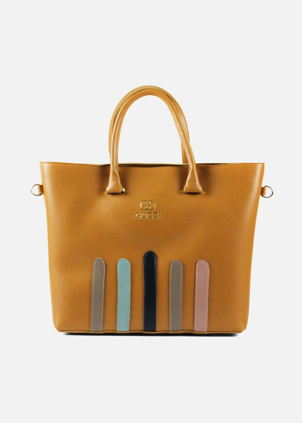 Saffron Gold Multi-Stripes Tote Bag-(1)-PMBG-241101-3-RtGdMS-Pablo-Mode