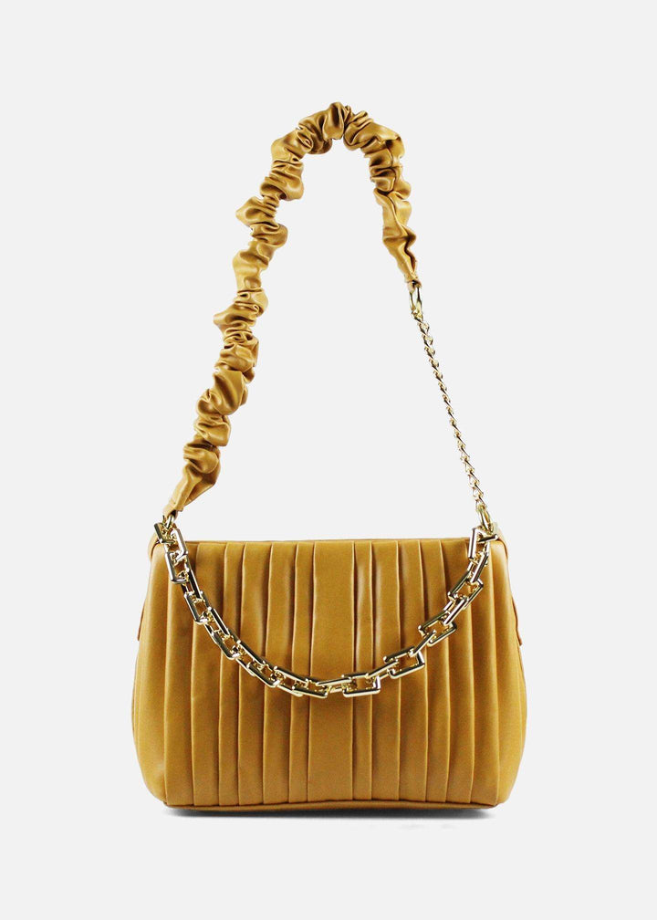 saffron yellow shoulder bag with gold chain-(1)PMBG-241103-5-GPgc-Pablo Mode