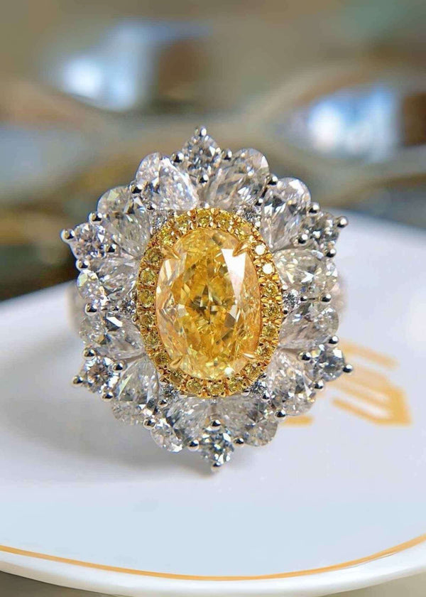Yellow CZ Flower Cocktail Ring-PM-R52019-Pablo-Mode (4)
